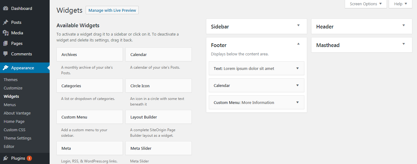 How to Create and Manage Footer