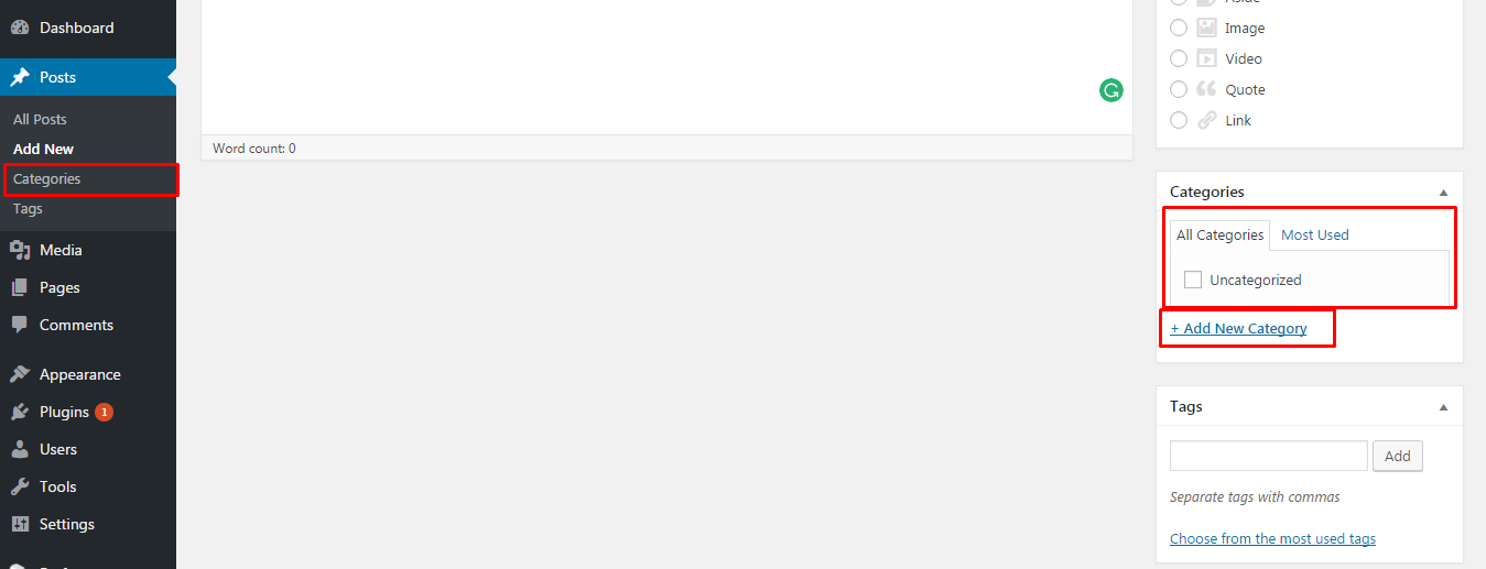 How to Create Post Category in WordPress