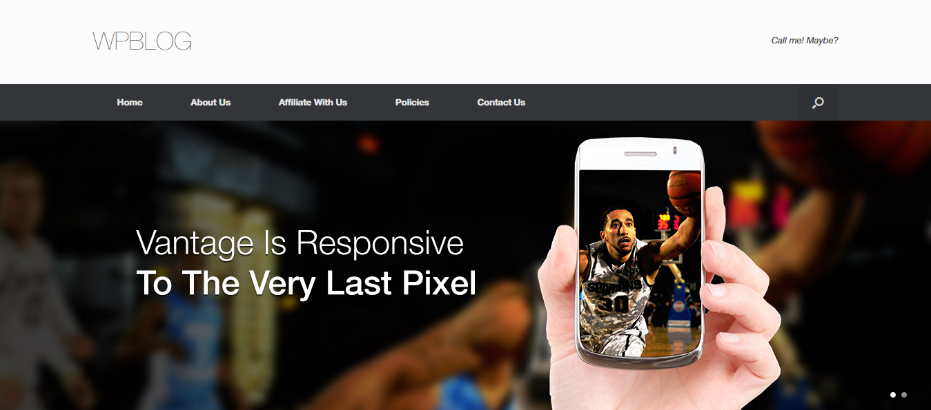 Vantage responsive theme