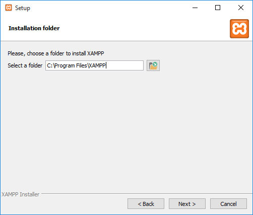 install your XAMPP file