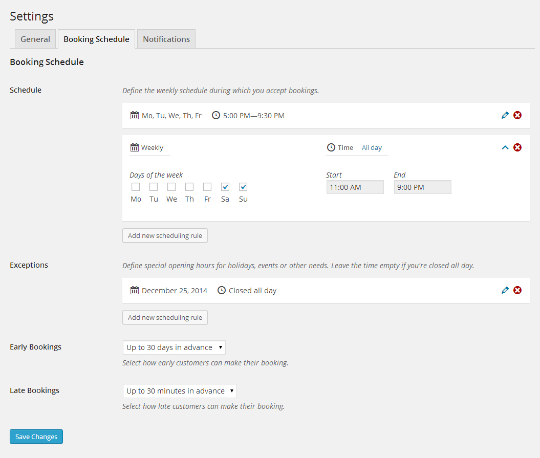 booking and scheduling system