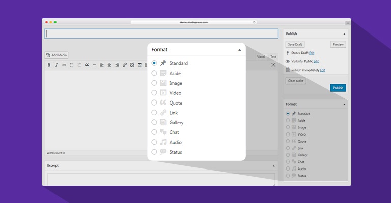 WordPress post formats