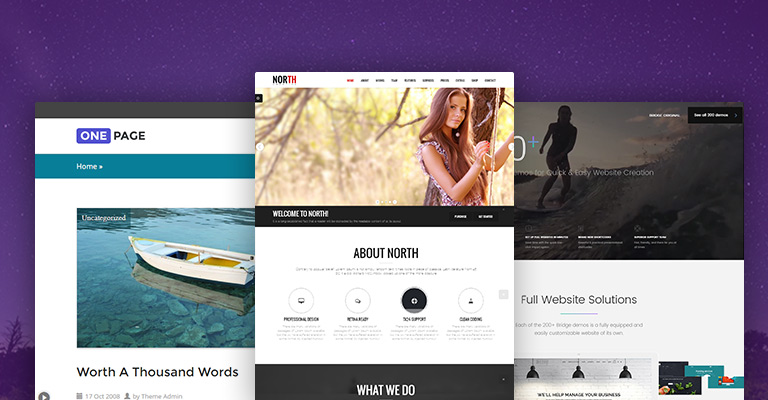 One Page WordPress theme