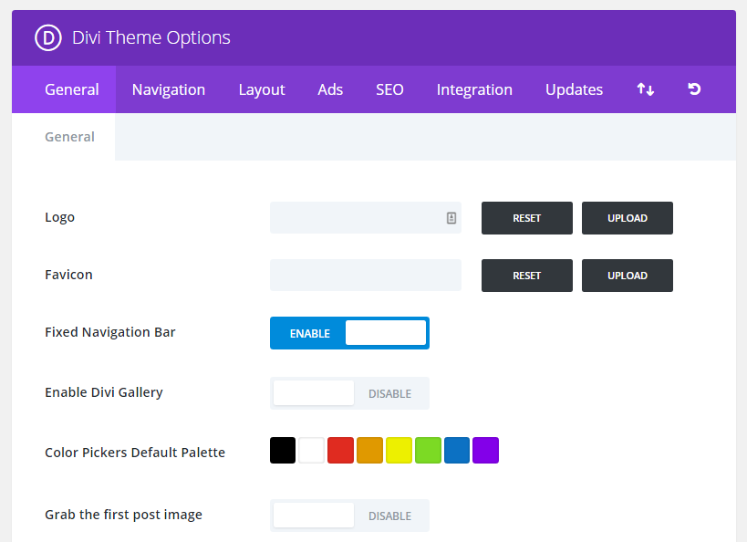 theme control panel