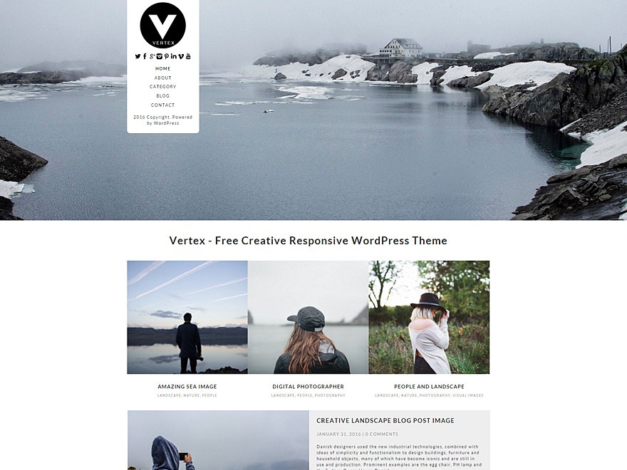 Vertex Responsive WordPress Theme