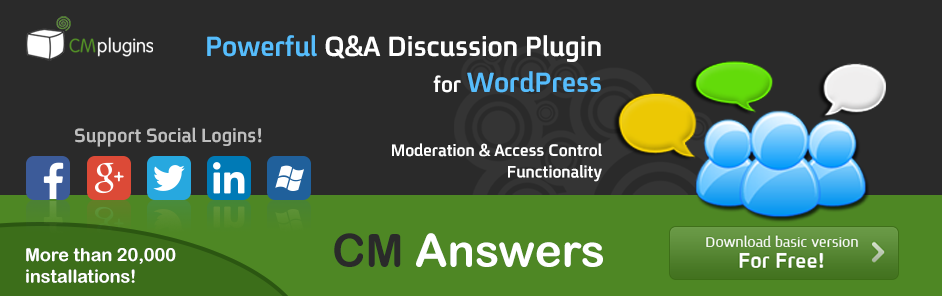 CM Answers forum plugin for wordpress