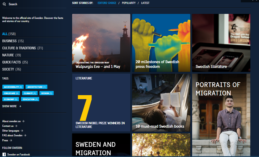 Sweden Official Website