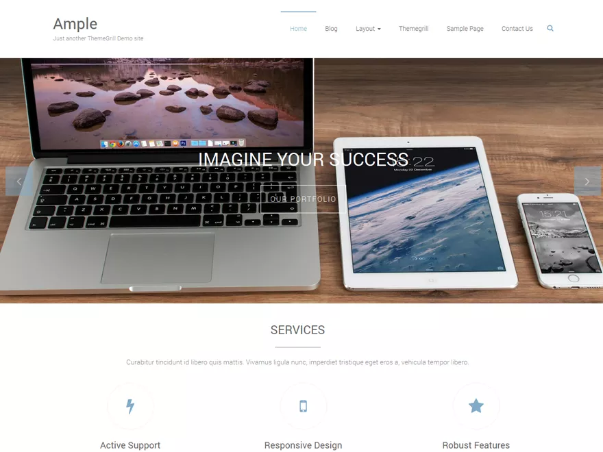 Ample woo commerce theme