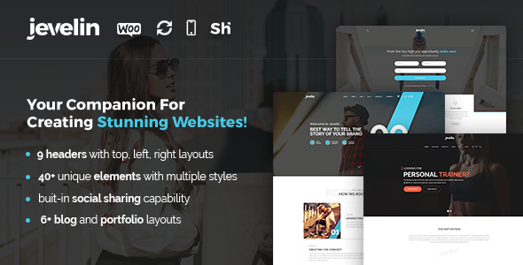 Jevelin WordPress Theme for bloggers