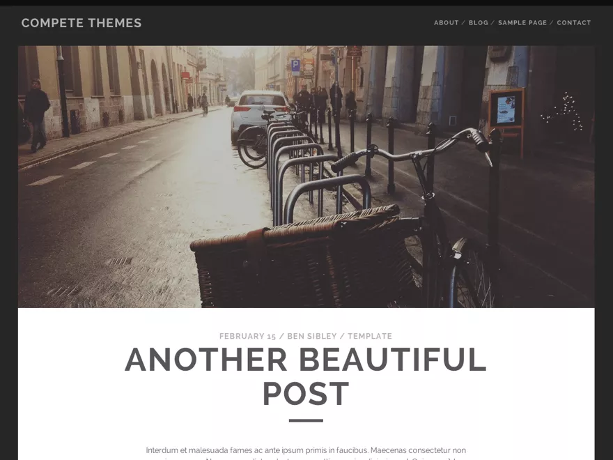 Tracks WordPress Theme