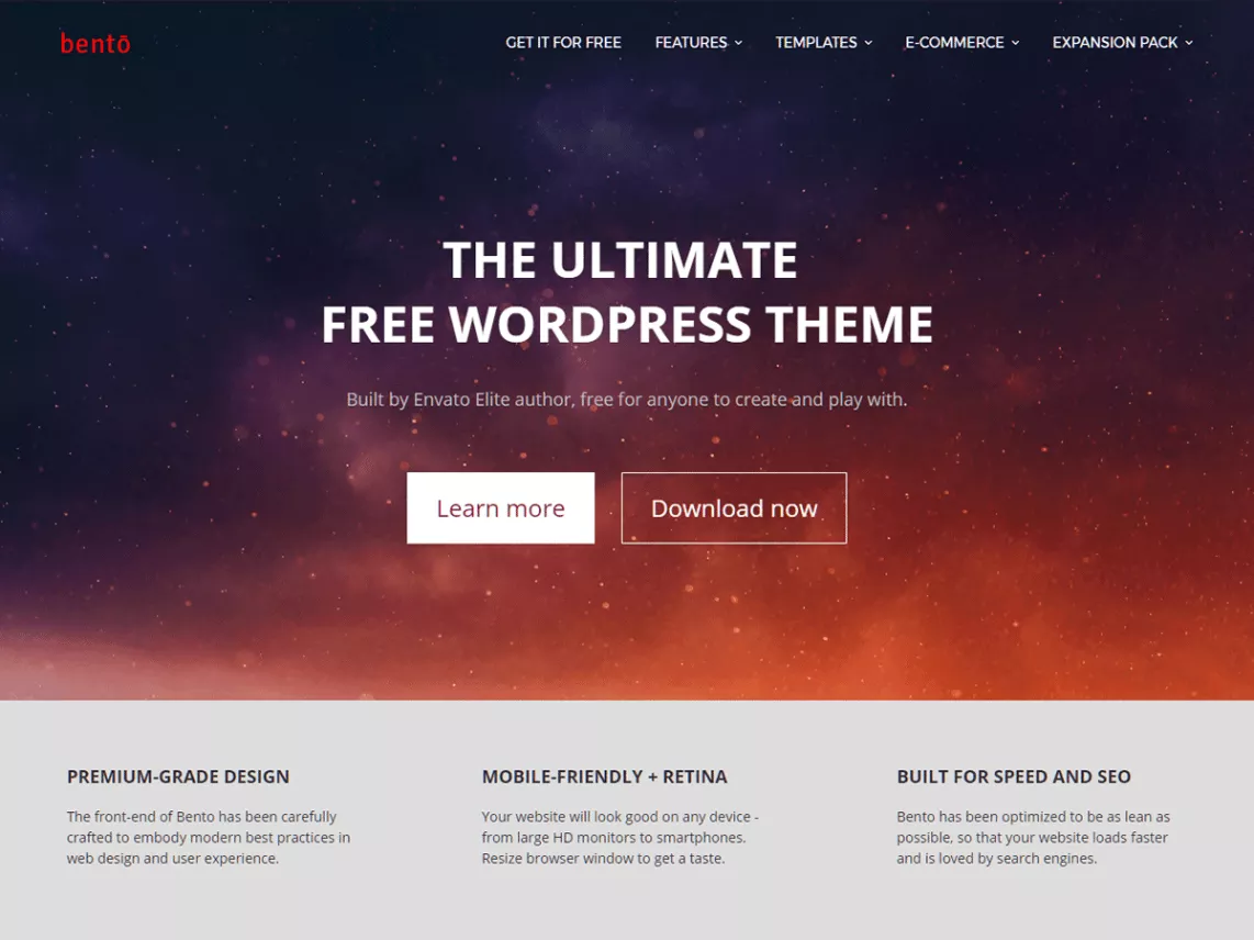 Bento WordPress Theme 