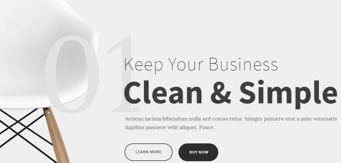 Kleanity Minimalist WordPress theme