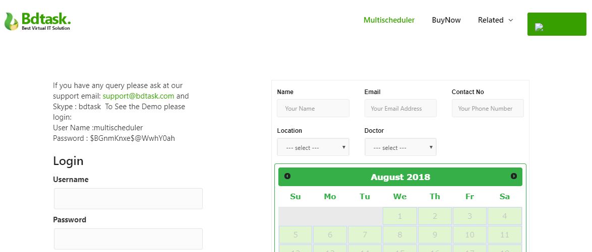 Multi Scheduler WordPress reservation plugin