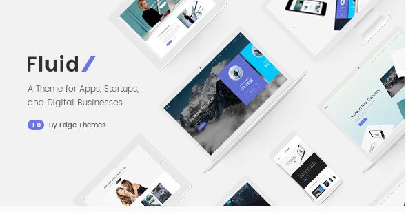 Fluid small startup business wordpress theme