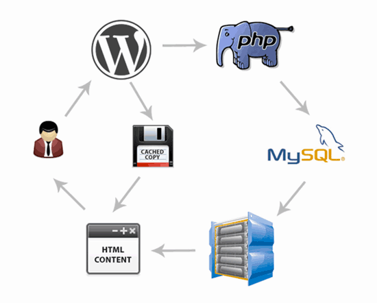 Caching process detailed image