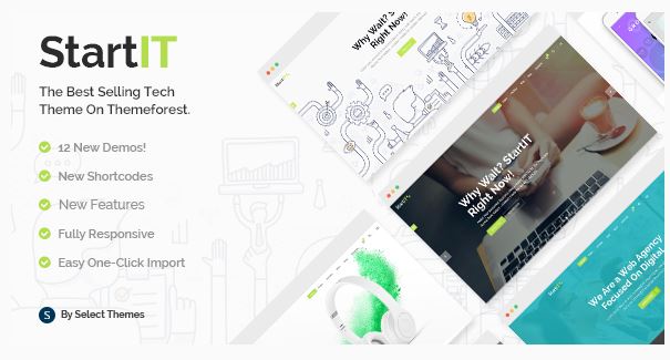 StartIT Fresh startup wordpress business theme