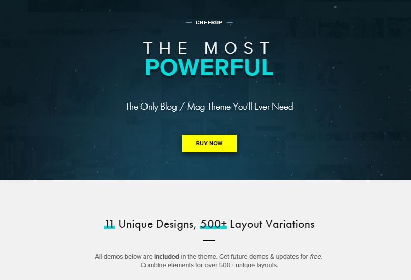 CheerUp adsense optimized wordpress theme