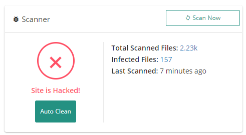 Website malware clean