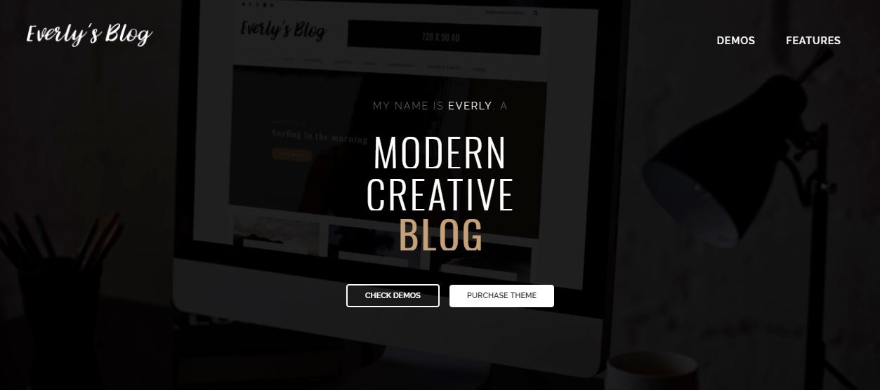 Everly art gallery wordpress theme