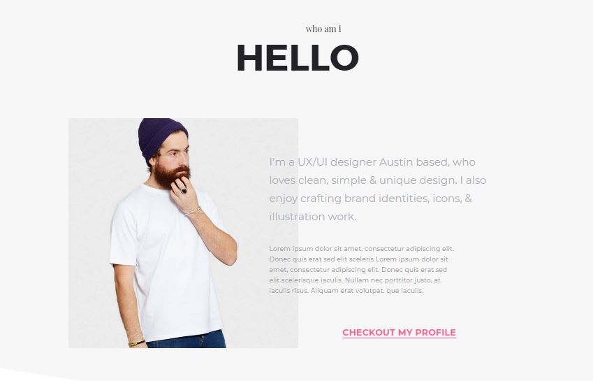 Me Onepage portfolio based WordPress theme