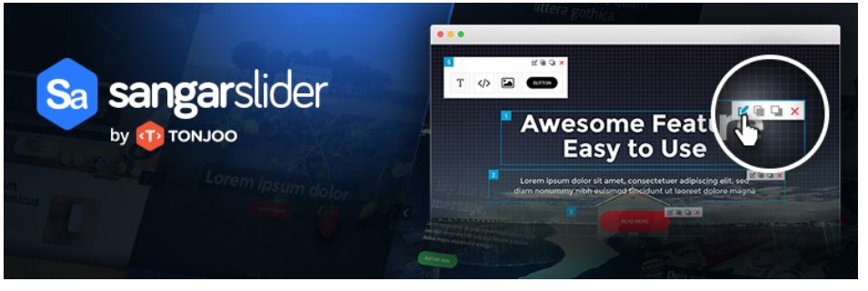 Sangar responsive image slider WordPress plugin