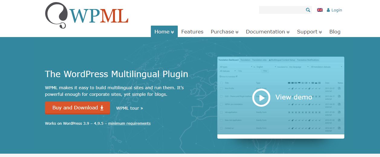 WPML Multi language WordPress plugin