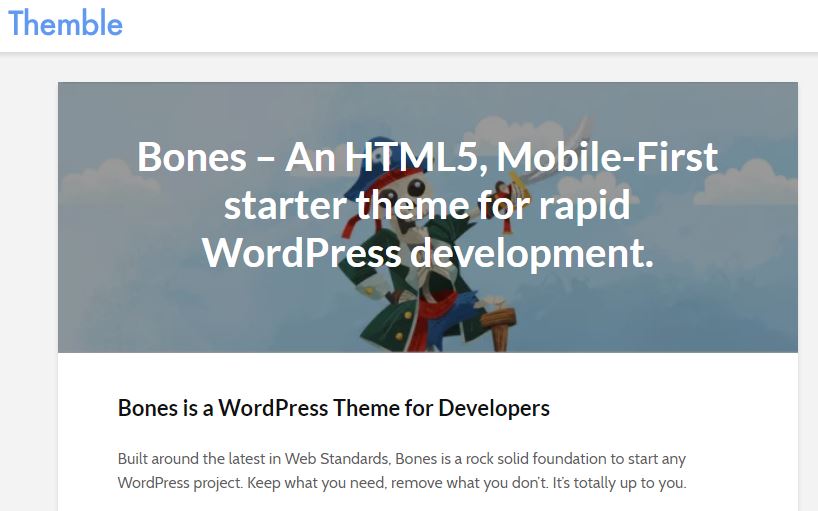 Bones wordpress starter theme