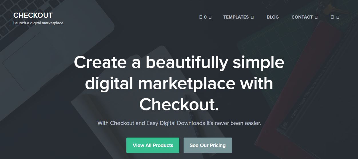 Checkout Digital Marketplace WordPress Theme