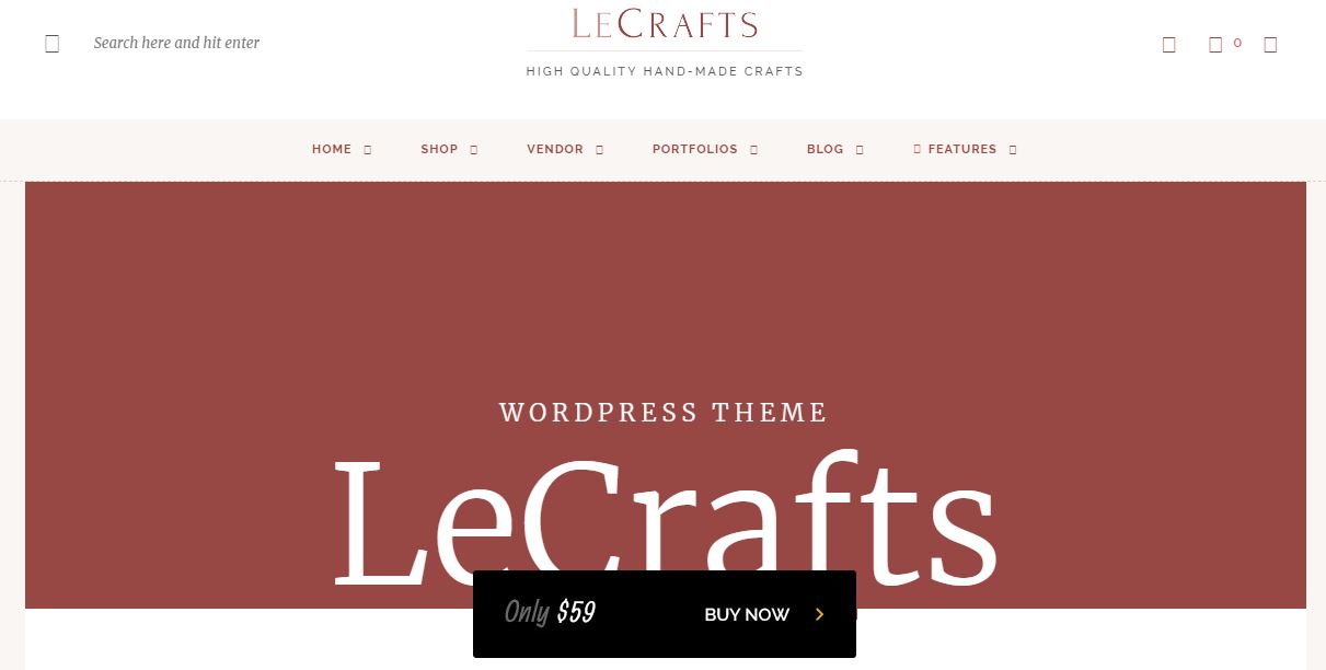 LeCrafts WooCommerce Marketplace Theme