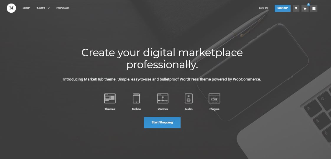MarketHub Marketplace WordPress Theme
