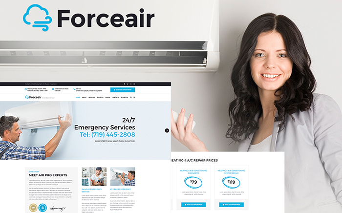 ForceAir elementor WordPress Theme