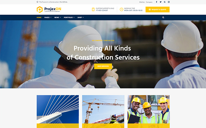 ProjexOn elementor wordpress themes