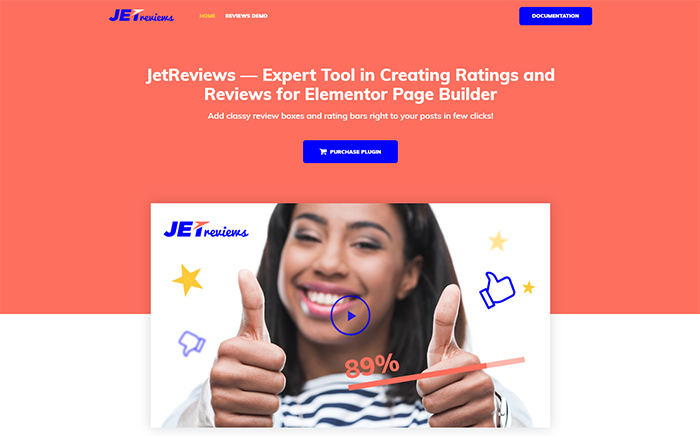 JetReviews Reviews Widget for Elementor Page Builder WordPress Plugin