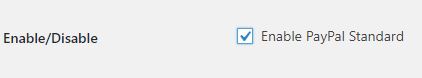 Enable/Disable PayPal section