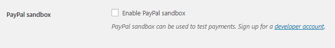 PayPal Sandkasse