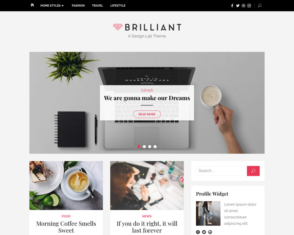 Brilliance woocommerce wordpress theme