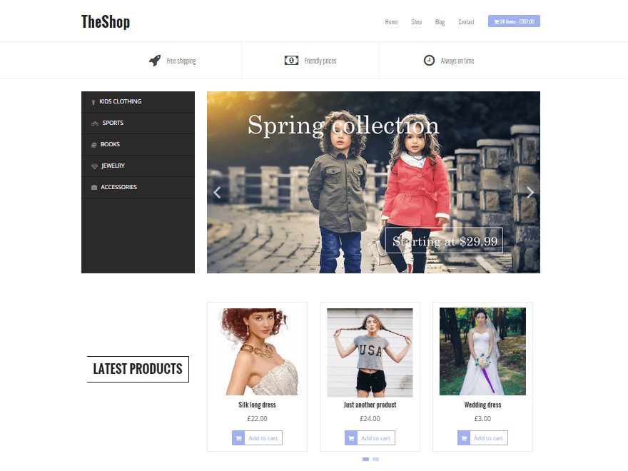 TheShop woocommerce wordpress theme