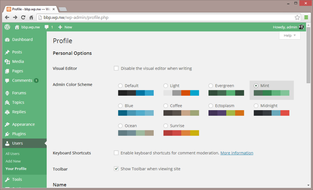 bbPress WorPress forum plugin