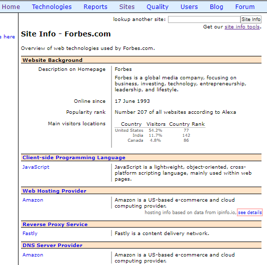 W3Techs CMS Detector