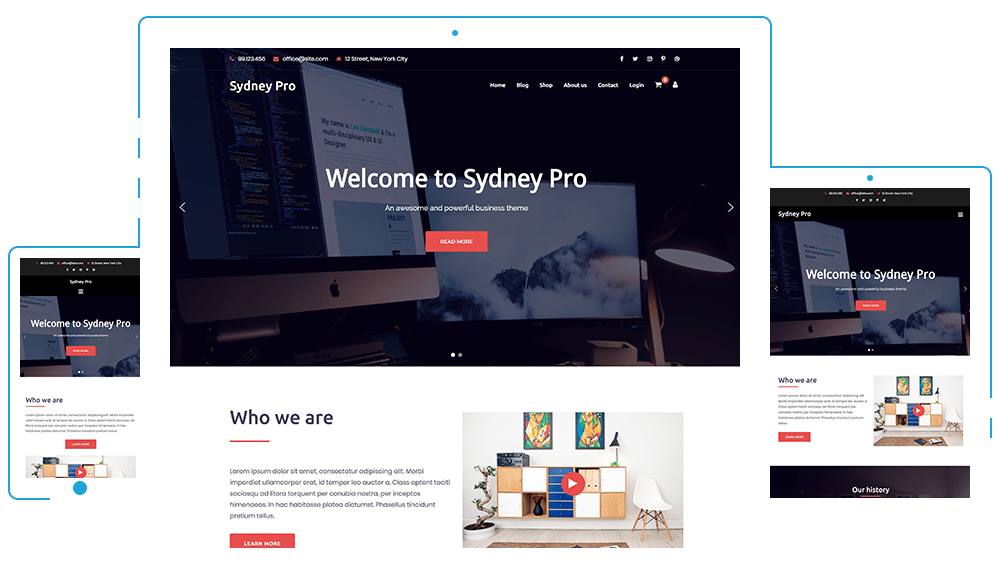 Sydney Pro beaver builder theme