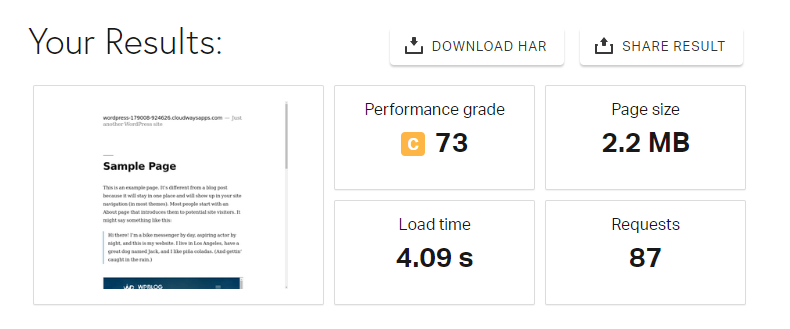 WordPress iframe after results