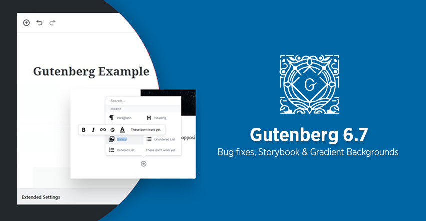 Gutenberg 6.7