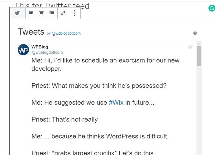 tweets by wpblog