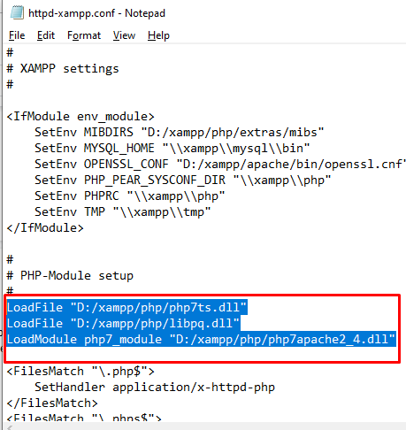 php update in xampp