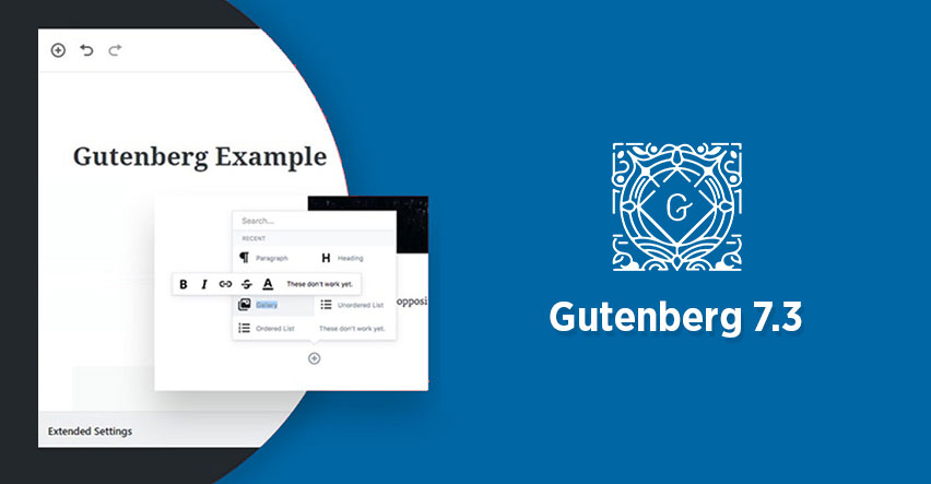Gutenberg-7.3 release