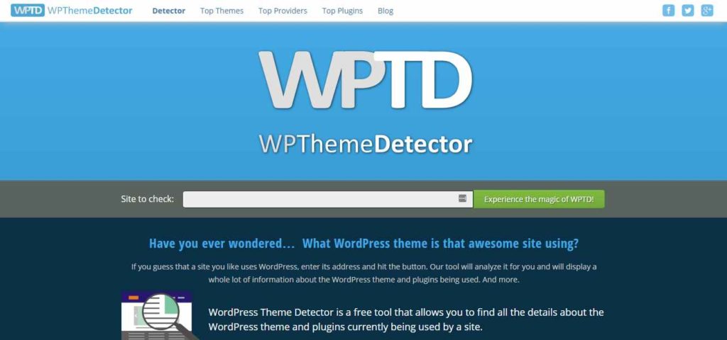 WP Theme Detector to detect what theme is that
